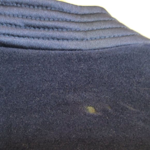 Vintage Vanity Fair Robe Zip Up Navy Blue Size Small Velour Long Sleeve 70s 80s - Picture 8 of 9